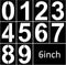 6 Inch Number Stencils Plastic Number Stencils Reusable Digital Painting Templates for Cake Stencil Address Number Painting Stencils Templates...