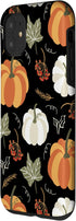 iPhone 11 Autumn falling leaves and pumpkin spice harvest happy fall Case...