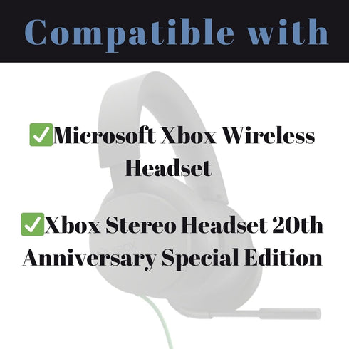 Replacement Earpads for Microsoft Xbox Wireless Headset, Xbox Stereo Headset 20th Anniversary Special Edition Headphones, Soft Large Earcups for X...