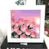 ZRIZQ Paint by Numbers for Adults Beginner Kids Ages 6-8-12 with Wooden Frame,Easy Paint by Numbers for Gift Home Decoration 8x8 Inch(Flowers 8)...
