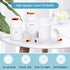 Empty Plastic Pill Bottle Medicine Bottles Reagent Chemical Container with Smooth Screw Lid For Liquid Solid Powder (200cc 4pack)...