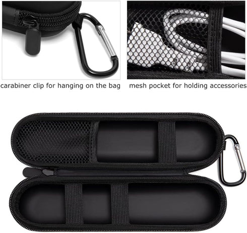 Nincha EVA Electric Toothbrush Case - Durable Hard Shell Travel Case with Mesh Pocket - Fits Most Powered Toothbrush Products (Black)...