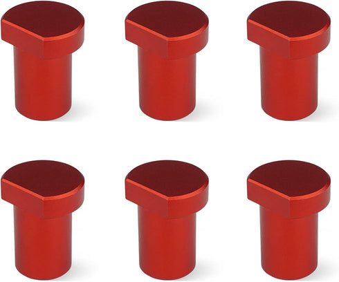 6 Pack Bench Dogs, Aluminum Alloy Bench Brake Inserts For 20mm Dog Holes, A Woodworking Shop Essential (20mm,Red)...