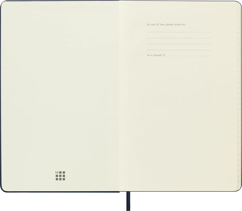 Moleskine Classic Notebook, Hard Cover, Large (5" x 8.25") Ruled/Lined, Sapphire Blue, 240 Pages...