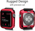 Case for Watch 38mm Series 3 Series 2 Series 1 Watch case with Metaliz Hood Flexible Clear Soft TPU Lightweight Protective Pretector Cover-Shiny R...