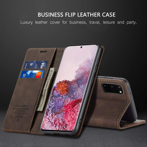 CaseMe Compatible with Samsung S20 5G Wallet Case with Card Holder Kickstand Magnetic,Leather Flip Case Wallet for Galaxy S20 5G 6.2 Inch[Not for ...