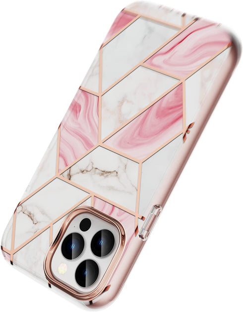Asuwish Phone Case for iPhone 13 Pro 6.1 inch with Screen Protector Cover Hybrid Luxury Cute Marble Shockproof Full Body Hard Heavy Duty Slim Cell...