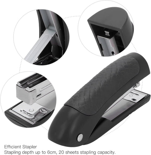 Tissting Stapler 24/6mm 26/6mm Paper Staple Stationery for Students Office Supplies for Colleague (Black)...