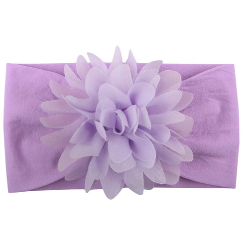Toptim Baby Head Wrap Chiffon Flowers Newborn Infant Soft Nylon Headbands...