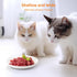 Ceramic Cat Food Plates: Cat Wet Food Bowls/Whisker Fatigue Cat Dishes & Shallow Bowls for Kittens and Small Animals1...
