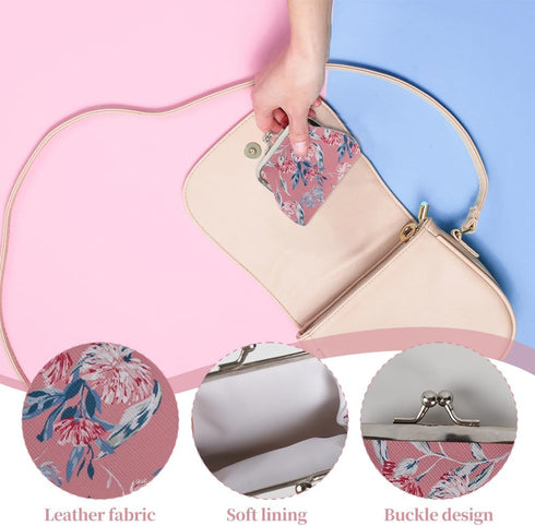 Wallet Buckle Coin Purses 8PCS, Floral Buckle Coin Purses Cute Small Pouch Kiss-Lock Change Purse for Women Girls...