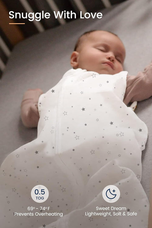 TotAha Sleep Sack 0-6 months 3 Pack, Buttery Soft, Safe Wearable Blanket Baby Sleeping Bag with 2-way Zipper for Girl Boy...