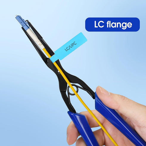 Optical Fiber Pliers Flange Fiber Optic Flange Clamp Efficient Fiber Connector Insertion and Removal Tool Fiber Flange Long Nose Pliers for SC and...