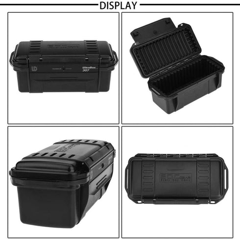 Tbest Eboxer Protective Waterproof Case,Outdoor Waterproof Shockproof Airtight Survival Box Storage Container Case Carry Box Black Dry Storage Box...