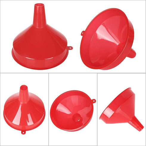 10 Pack Plastic Funnels for Filling Bottles 6.9 Inch Food Funnels for Kitchen Use Wide Mouth Funnel Set All Purpose Cooking Oil Funnel Large Funne...