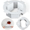 2 Pcs Round Electrical Box Extender Ceiling Box Extender 4.35 Inch x 1.5 Inch Plastic Ceiling Outlet Light Box Extender for 3.5 Inch 4 Inch Round ...
