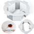 2 Pcs Round Electrical Box Extender Ceiling Box Extender 4.35 Inch x 1.5 Inch Plastic Ceiling Outlet Light Box Extender for 3.5 Inch 4 Inch Round ...