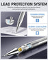 Four Candies 0.5mm Mechanical Pencil Set with Case - 4PCS Metal Mechanical Pencils, 8 Tubes HB #2 Lead Refills, 3PCS 4B Erasers and 9PCS Eraser Re...