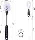 4-Piece Baby Bottle Brush Set, Blue, Stainless Steel and Polypropylene...