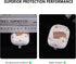 Earbud Case, AIRSPO Airpods Pro 2nd Generation Earphone Organizer Carrying Case Small Storage Bag Hard EVA Shockproof Cover with Carabiner Clip(Wh...