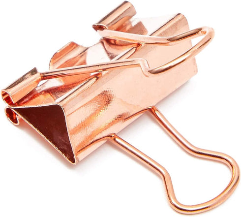 Bright Creations Rose Gold Binder Clips (Medium, 1 in, 50 Pack)...