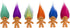World's Smallest Good Luck Trolls. Mini 1 inch Tall Toy Action Figure with an Extra 1.5 inches of Hair! Six Adorable Good Luck Trolls to Collect! ...