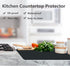 Silicone Counter Mats Set of 2, Heat Resistant, Kitchen Countertop Protector, Non Slip, Black...