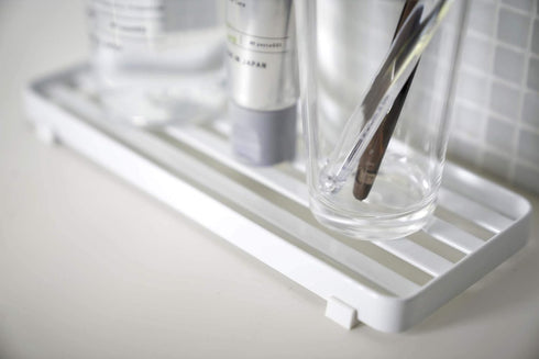 Yamazaki Home Tower bathroom trays, One Size, White...