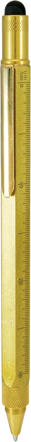 MONTEVERDE USA Tool Ballpoint Pen - Solid Brass - Luxury Case, an ideal gift for both Men and Women, thoughtful present suits business and special...