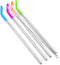 Big Drinking Straws Reusable 12" Extra Long 8mm Extra Wide Food-Grade 18/8 Stainless Steel Silicone Elbows Tips for Smoothie Milkshake Cocktail Ju...