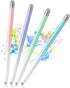 Stylus Pens for Touch Screens, 4PCS Stylus Pen for iPad with Precision Double Fiber Tips, Compatible with Apple iPad/iPhone/Android/Tablets and Ot...