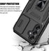 for Samsung Galaxy A14 5G Case, Shockproof Phone Case & Sliding Camera Cover & Ring Holder Kickstand with Screen Protector for Samsung Galaxy A14 ...