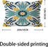 Set of 4 Outdoor Waterproof Pillow Covers 12x20 Mandala Flower Decorative Throw Pillow Covers Boho Geometric Pillow Cases for Garden Patio Home De...