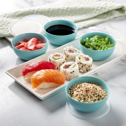 KitchenAid Plastic Pinch Bowls with Lids, Set Of 4...