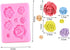 2PCS Rose Flowers silicone molds Cake Chocolate Mold wedding Cake Decorating Tools Fondant Sugarcraft Cake Molds...