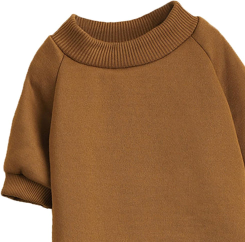 Puppy Sweater for Small Dogs Clothes Warm Winter Cat Clothe Pet Sweatshirt Knitwear Doggie Kitten Clothing, Coffee, Medium...