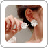 Boho Acrylic Flower Earrings White Flower Studs Earrings Vintage Flower Earrings Wedding White Flower Earrings Jewelry for Women...