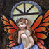 Fairy Out The Window Tree Hugger Garden Statue, Glow in The Dark Resin Fairy Figurine Wall Art Sculpture Outdoor Tree Faces Decor for Patio Lawn Y...