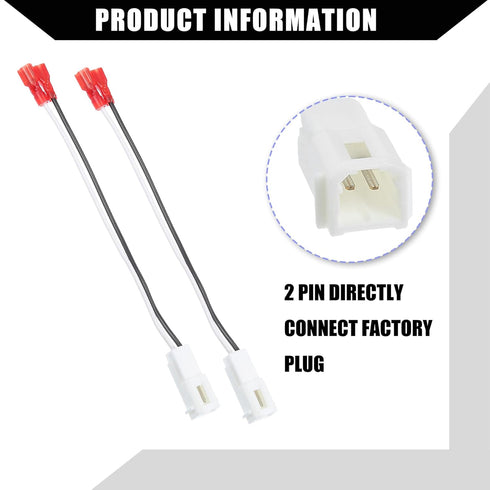 Front/Dash Tweeters Speaker Wiring Harness Adapter Connector Plug for Dodge for Ram 1500 06-21 for Jeep Cherokee 2011-2017 / Car Speaker Wiring Ad...