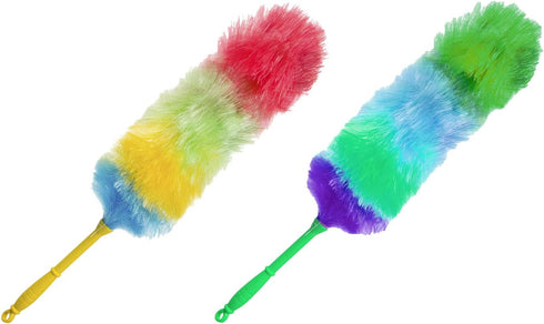 Soft Feathers Dust Cleaner - Pack of 2 - Furniture Cleaning Brush Duster - Soft Feather Dusting Brush...