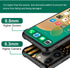 DJSOK Case Compatible with iPhone 14 Plus, Classic Wood Grain American Flag Horse case for iPhone 14 Plus for Man Boys Girls Dual Layer Shockproof...