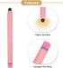 MECCANIXITY 2pcs Stylus Pens for Touch Screens Hexagon Crayon Stylus Pen Universal Capacitive Stylus for All Touch Screen Devices, 4.7" Pink...
