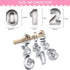 Large Number Cookie Biscuit Cutters Set 3 Inches, 9 Piece Stainless Steel Numbers Cutter Set Tools for Kitchen,Baking...