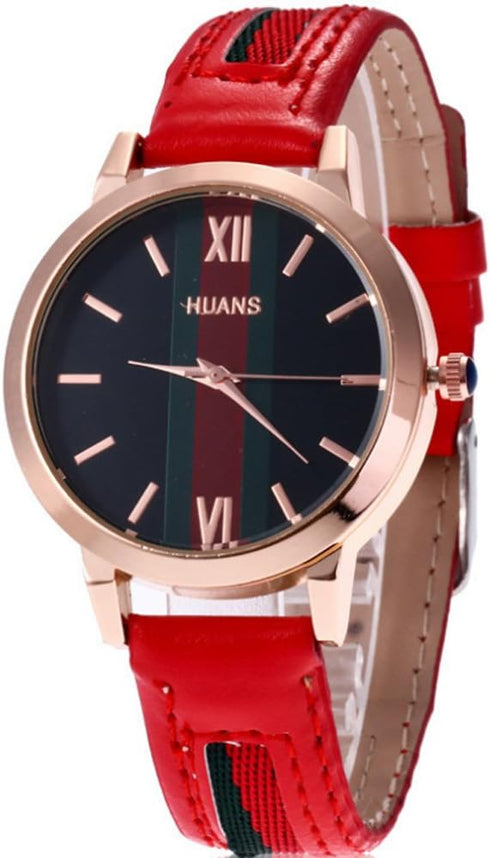 CdyBox Wholesale 5 Pack PU Leather Watch Analog Quartz Wristwatches for Women Men Lady Teen Girl...