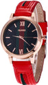CdyBox Wholesale 5 Pack PU Leather Watch Analog Quartz Wristwatches for Women Men Lady Teen Girl...