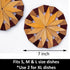 Natural Wood Trivets for Hot Dishes, Table and Kitchen Counter Set of 2 – Made in Ukraine Sturdy and Durable 7-inch Wooden Kitchen Hot Pads. Festi...