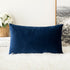 MIULEE Velvet Pillow Cover Soft Luxury Decorative Throw Pillow Cover Single Rectangle Cushion Case for Couch Sofa Bedroom Car Decor,12x20 Inch Dar...