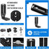 DSLR Camera L Bracket Quick Release Plate, Universal Application, Lightweight, Compatible with Canon Nikon Sony DJI Ronin Zhiyun Stabilizer Tripod...