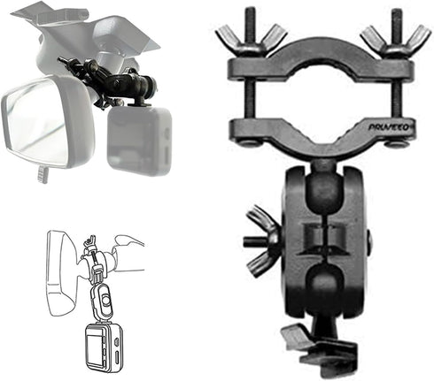 PRUVEEO Dash Cam Mirror Mount Kit for 95% Dash Cam and GPS...