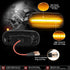 D-Lumina LED Side Marker Turn Signal Lights Assembly Smoked Lens Sequential Blink Amber for Au-di A4 S4 B6 B7 A6 S6 C5 A8 TT Front Fender Dynamic ...